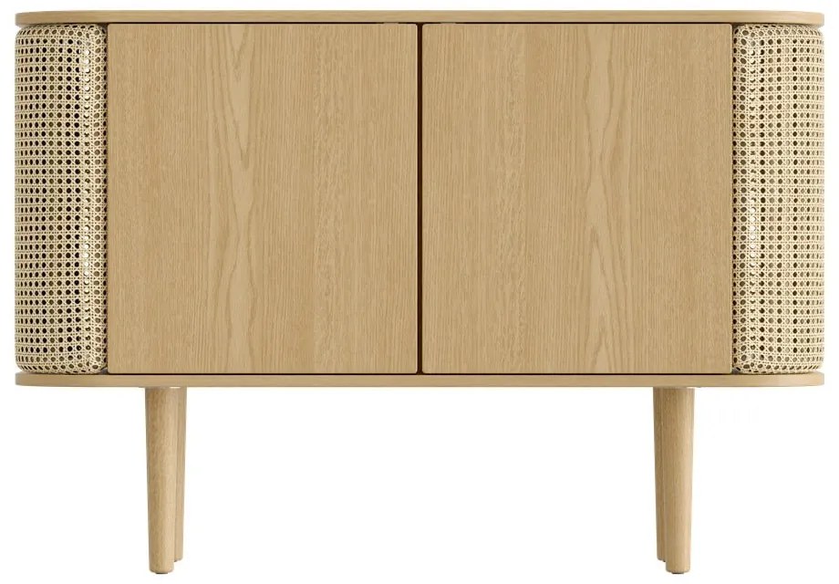 Natúr színű alacsony komód tölgyfa dekorral 109x75 cm Treasures – UMAGE