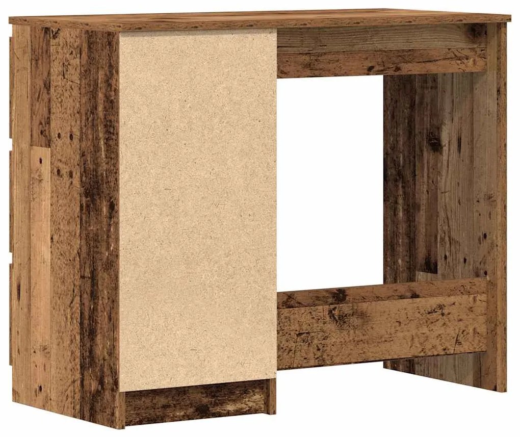 antik fa szerelt fa íróasztal 90x45x76 cm