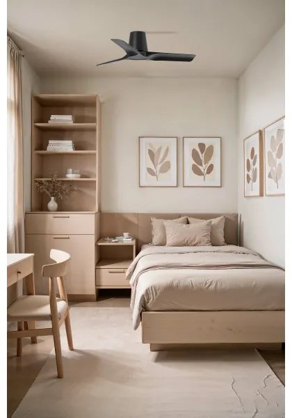 FARO 33827WT-Mennyezeti ventilátor HEY TUB S fekete átm. 90 cm WT + távirányítás