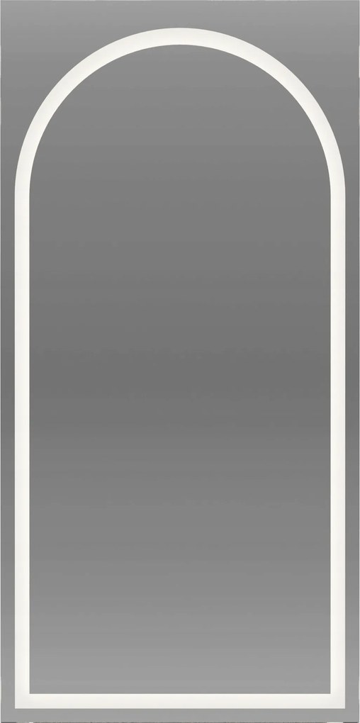 Homokfúvott tükör Led háttérvilágítással 60x120