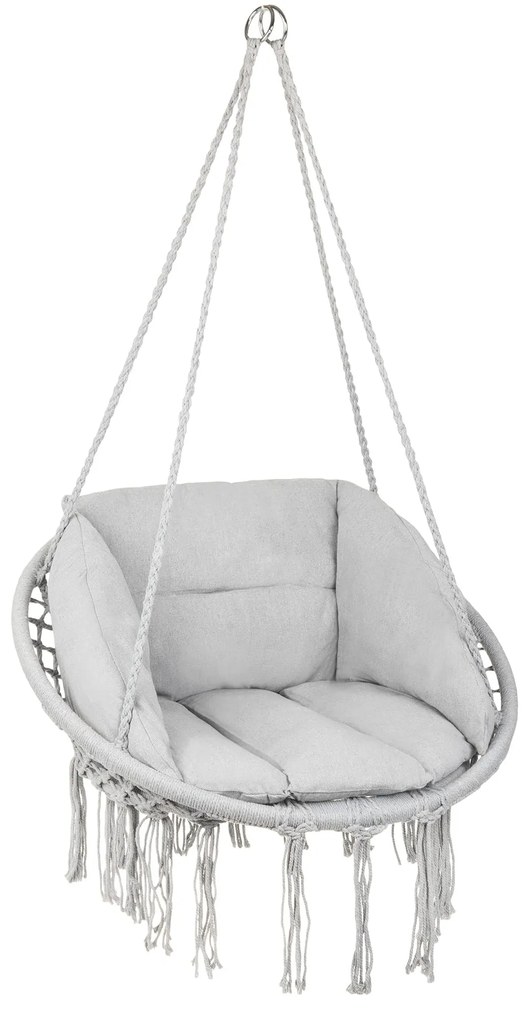 Szürke függőfotel párnázattal KOLUMBIA