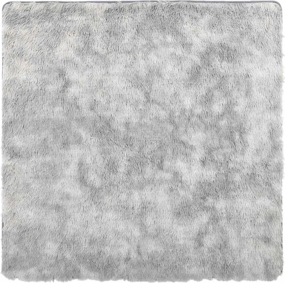 vidaXL ezüstszürke hosszú szálú NAVARRA bozontos szőnyeg 240x240 cm