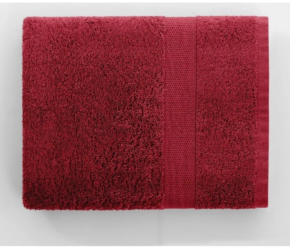 Piros frottír pamut törölköző és fürdőlepedő készlet 4 db-os Marina – DecoKing