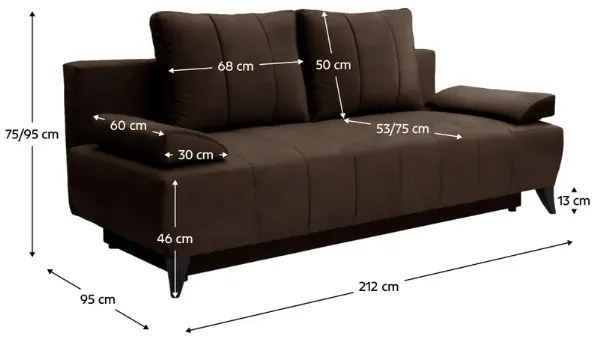 Széthúzható kanapé  Buno (kronos 06) . 1063828