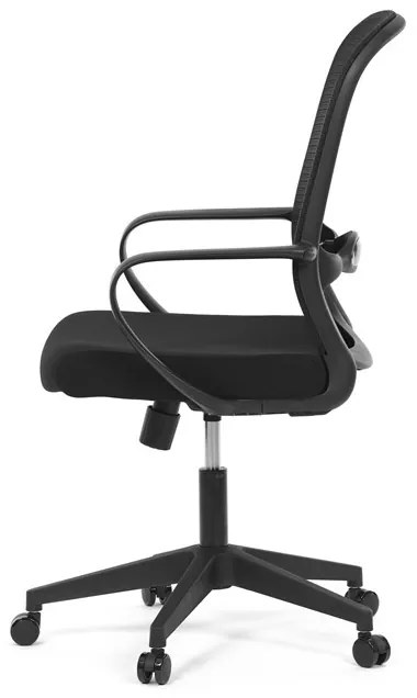 Fekete Szövet Irodai Szék Hinta Mechanikával. KA-S424 BK