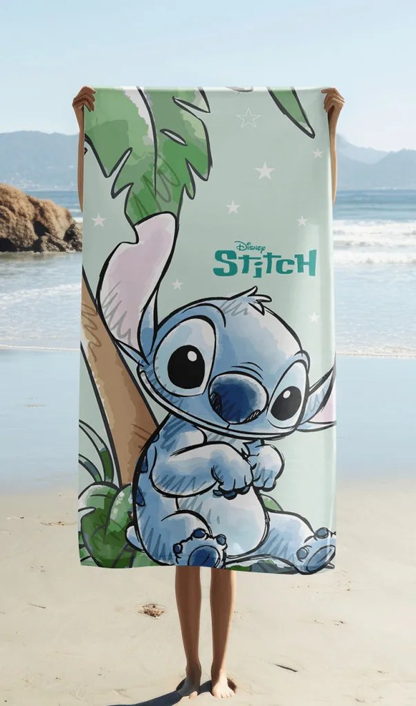 Disney Lilo és Stitch, A csillagkutya Tropical Cutie fürdőlepedő, strand törölköző 70x140cm (Fast Dry)