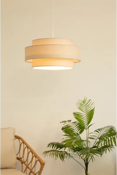 Brilagi - RESNA kábeles függeszték 1xE27/60W/230V átm. 40 cm bézs