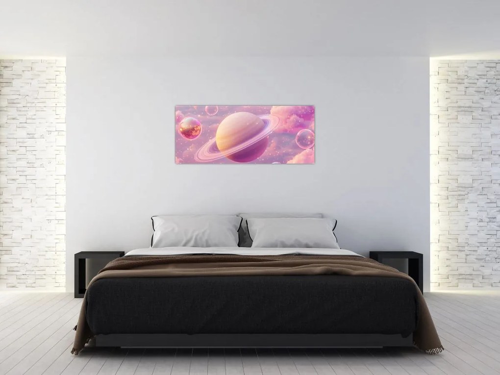 Kép - Rózsaszín bolygó (120x50 cm)