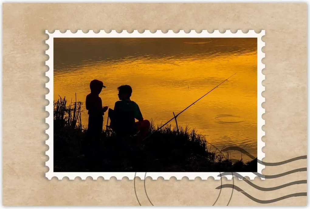 Plakátok 120x80 Nyugati halászok folyami halak