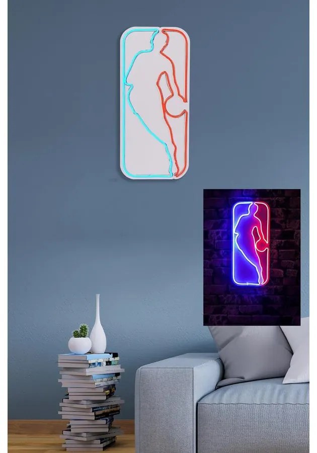 Műanyag LED-es fali dekoráció, The Logo Jerry West - Multicolor