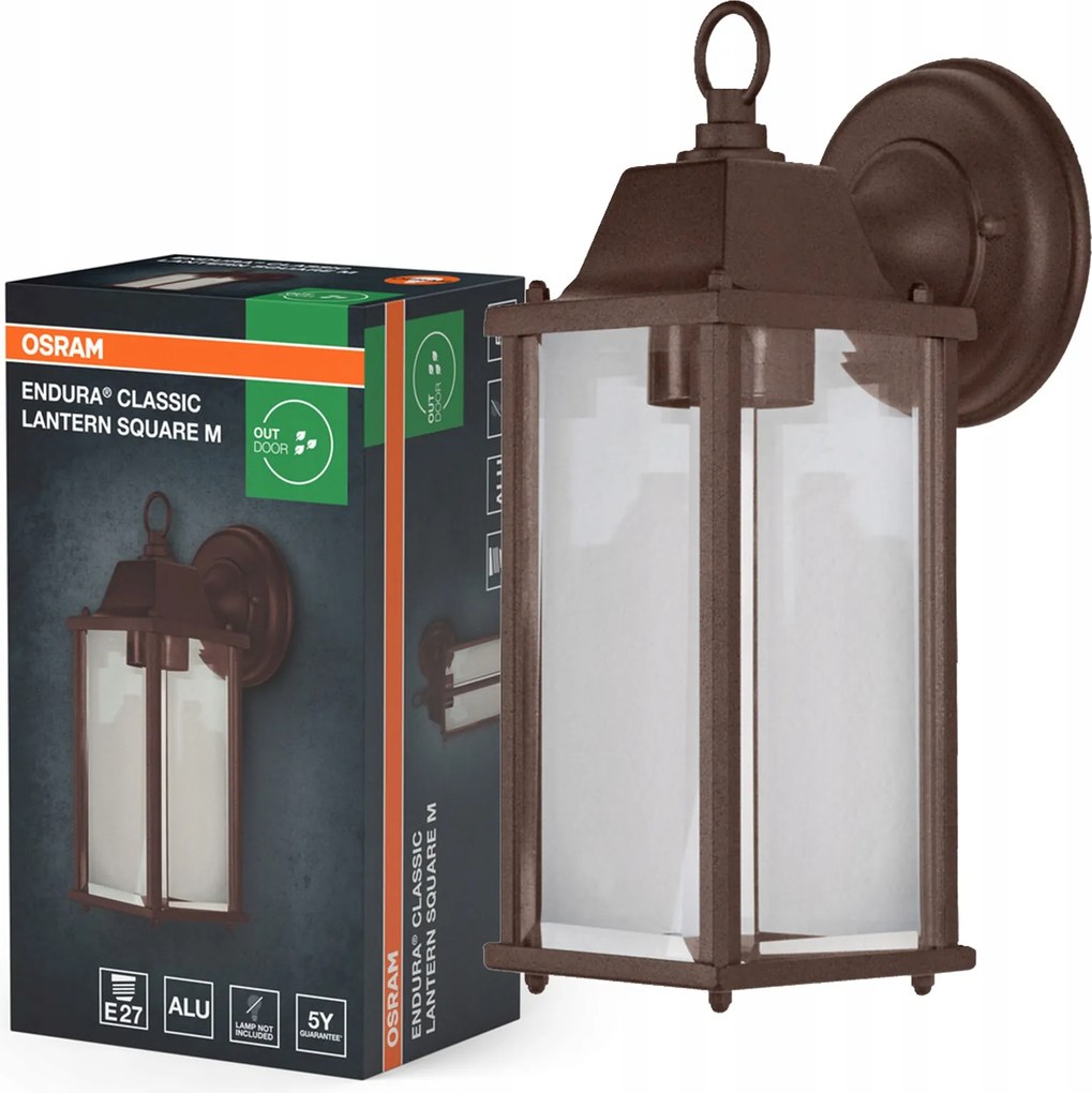 Kerti fali lámpa Kültéri lámpa E27 Barna IP43 Endura Osram