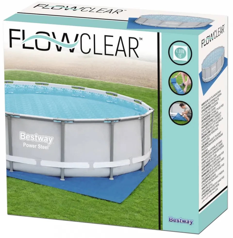 Bestway Flowclear&quot; medencealátét 488 x 488 cm&quot;