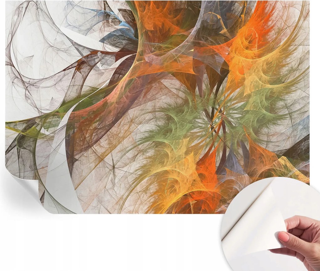 Fotótapéta Öntapadós Fali Absztrakt Kaleidoszkóp 208x146 cm