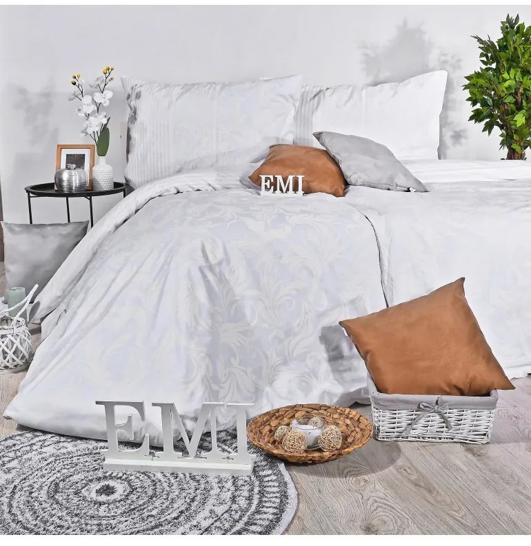 EMI Royal fehér ágyneműhuzat, A kibővített egyszemélyes ágy szett tartalma: 1x 140x220 + 1x 70x90