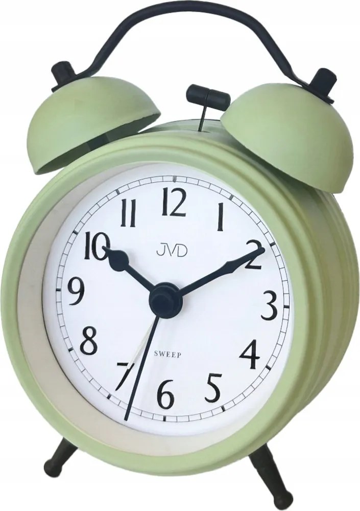 Zöld Pasztell Matt Megvilágított Retro Ébresztőóra Jvd SRP2218.1 9x13 cm