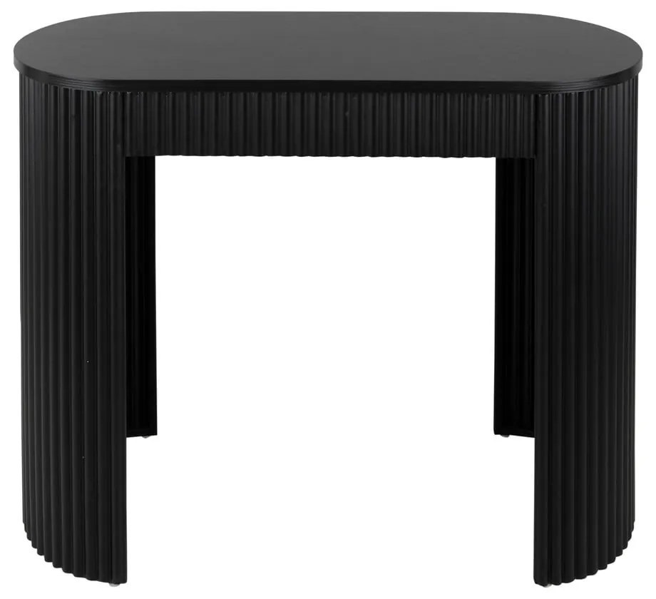 Fekete fém konzolasztal 40x100 cm Estriado – Leitmotiv