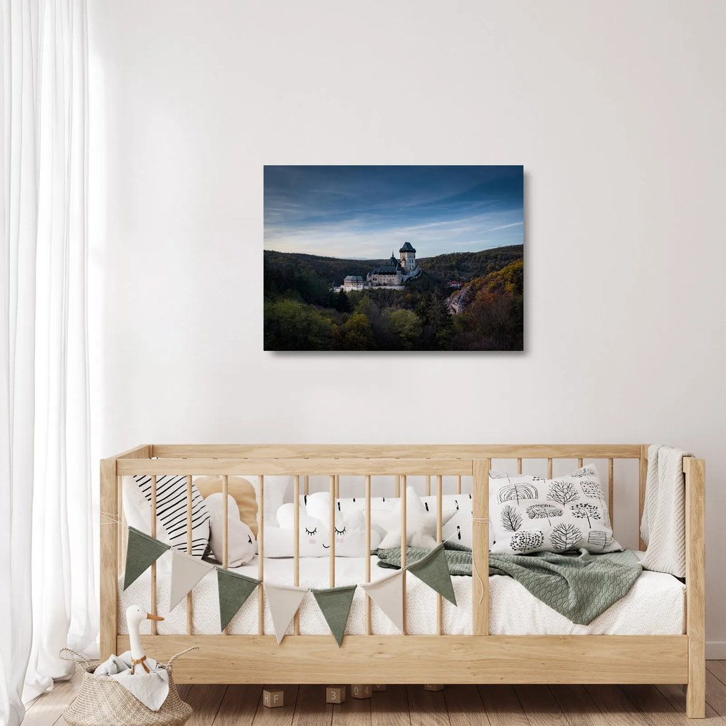 Karlstejn képe (üvegen) (70x50 cm)