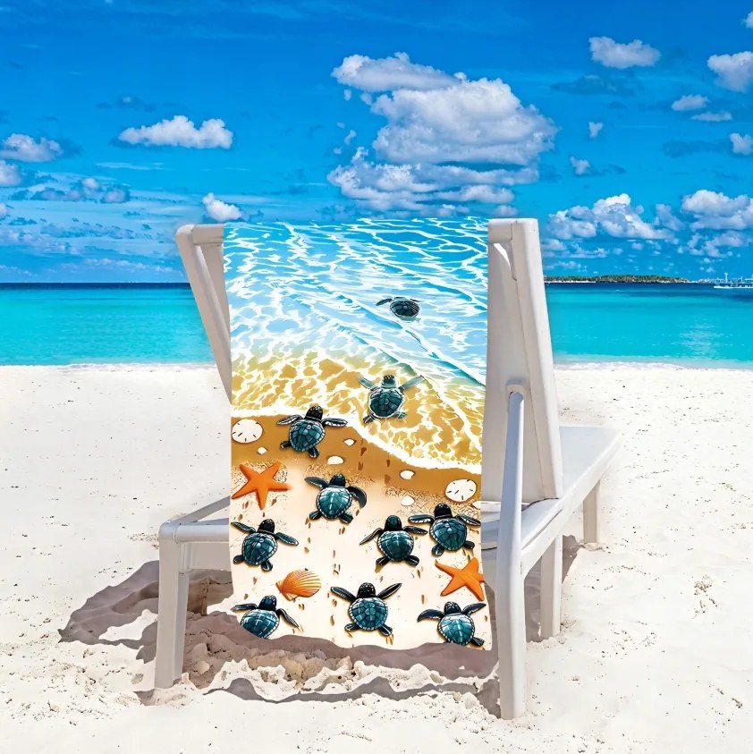 Strandtörölköző LIFE 100x180 cm színes, 100% mikroszálas