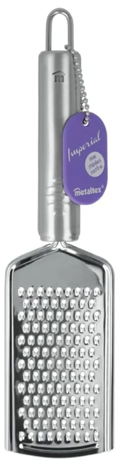 Mini rozsdamentes acél kézi reszelő, hossz 24 cm - Metaltex
