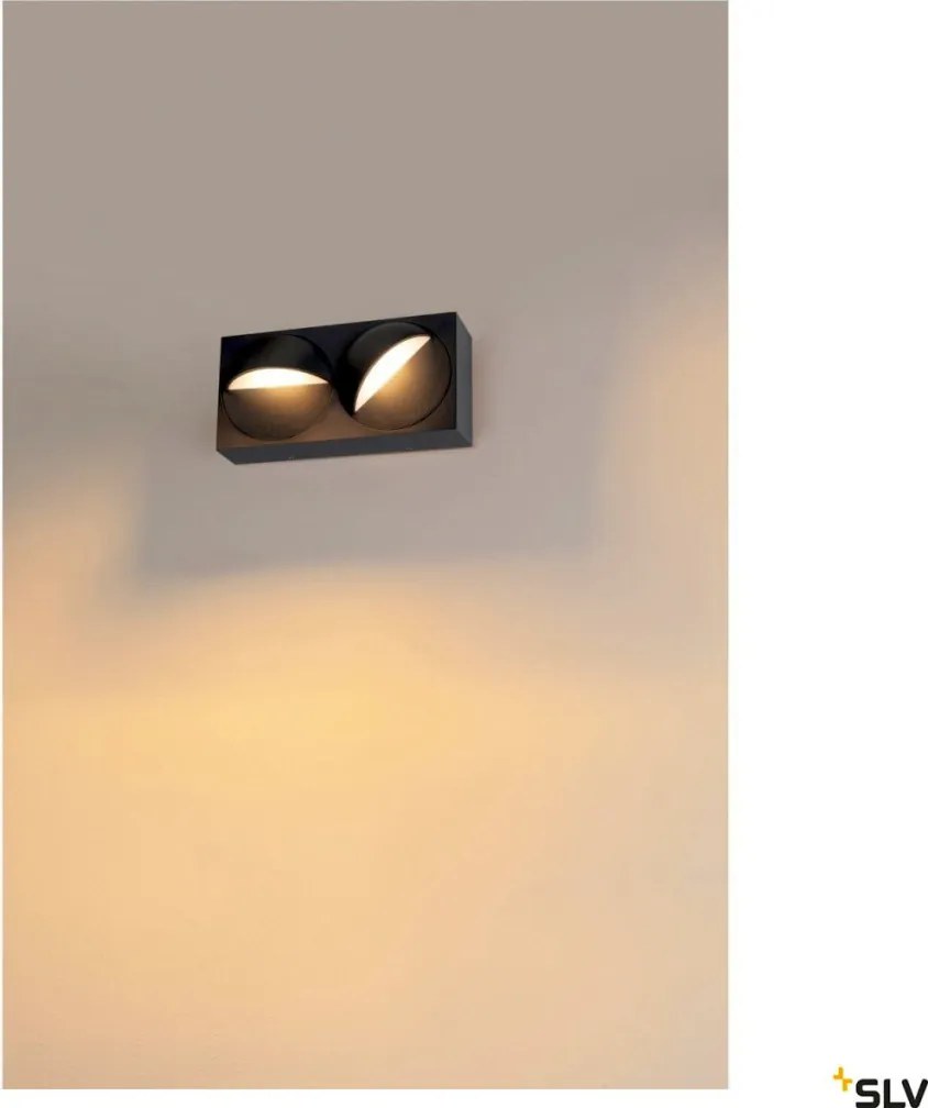SLV 1007668 LID Modern Kültéri Fali Lámpa Antracit LED IP65