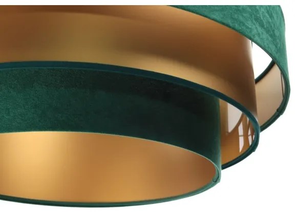 TRINITI lógcsillár 1xE27/60W/230V zöld/arany