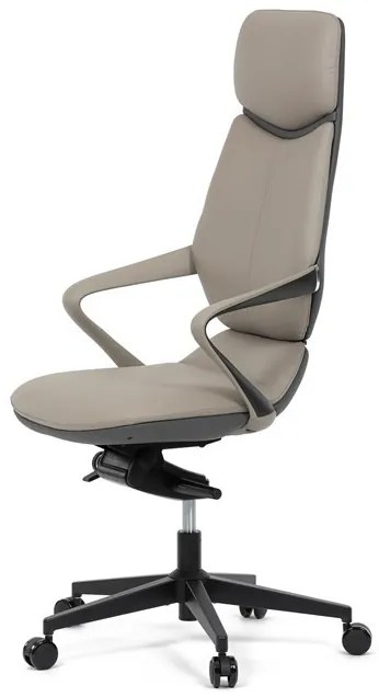 Szürke Ekobőr Irodai Főnöki Szék, Hinta Mechanikával. GREY – KA-T8426