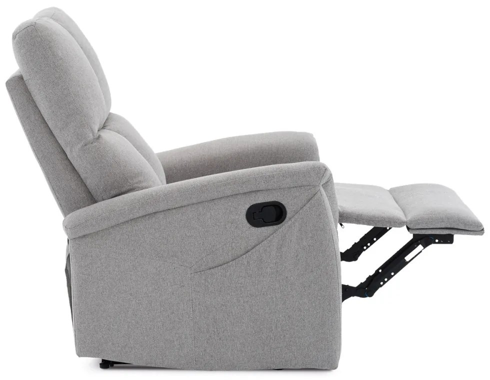 Fotoliu De Relaxare Și TV Culoare Gri A, Reglabil Manual, TB-916