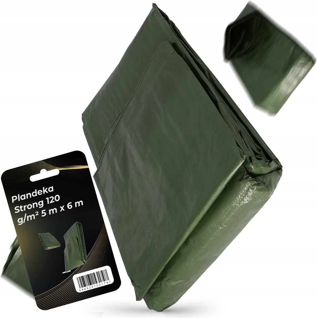 Erősítő Ponyva 120G Lepedő 5X6M Vízálló Jb