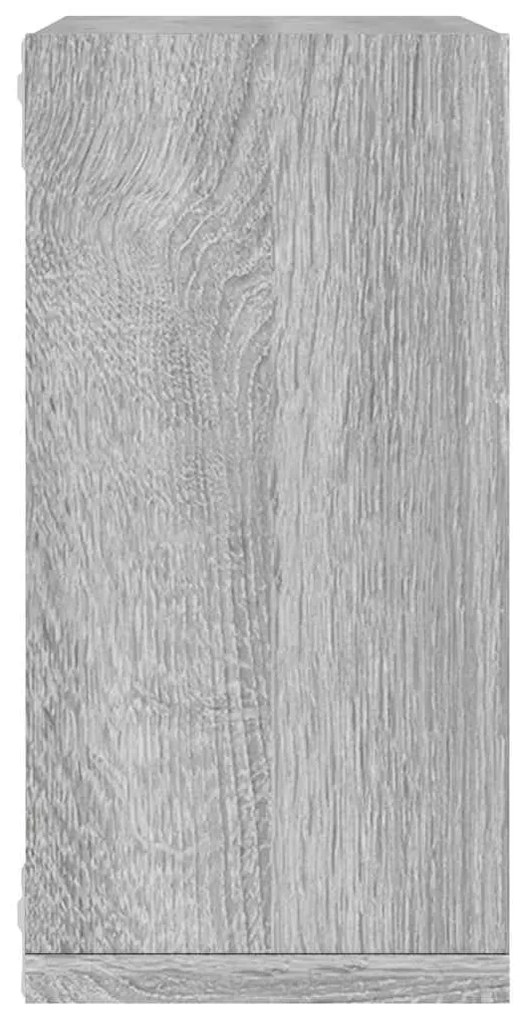 6 db szürke sonoma fali kockapolc 30 x 15 x 30 cm