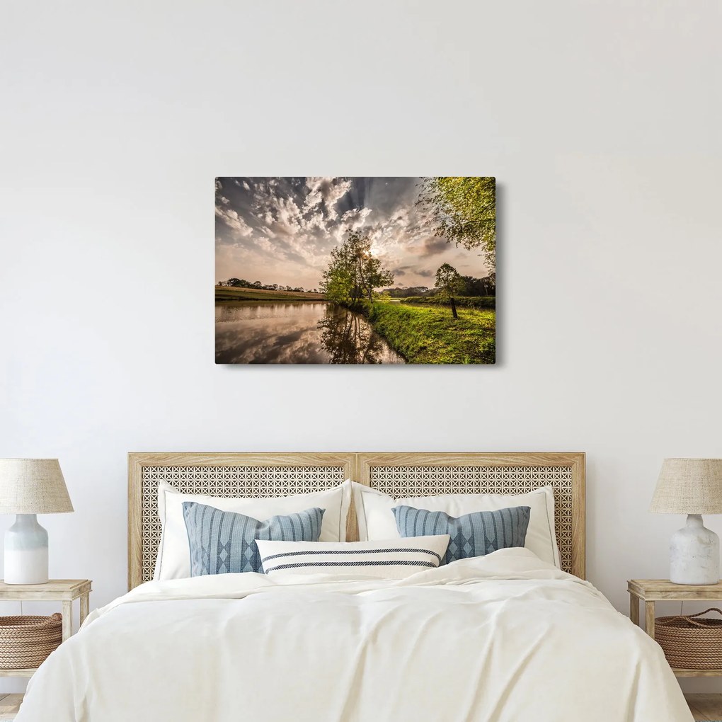 Természet kép sugarakkal (90x60 cm)