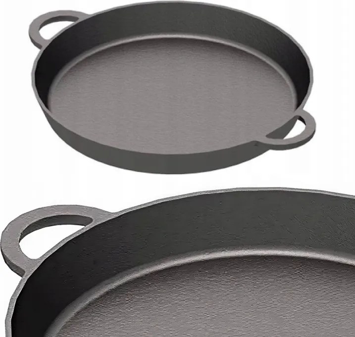 40 Cm-es Univerzális Öntöttvas Serpenyő Konyhába