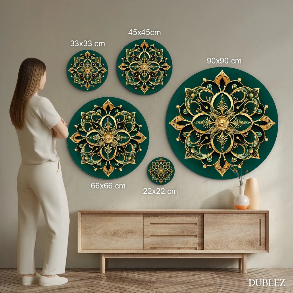 DUBLEZ | Luxusos mandala kép - Olivia | Prémium UV nyomtatás