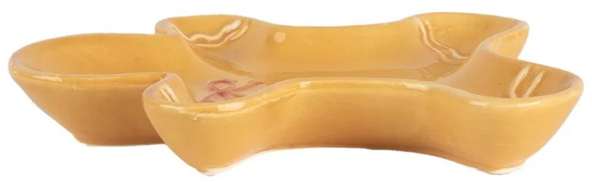 Kerámia mézeskalács tálca 14x16x2 cm