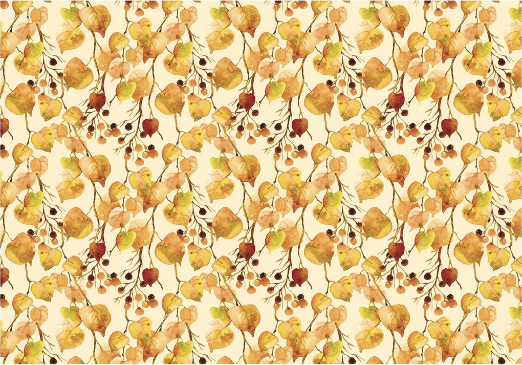 Fotótapéta Őszi levelek Bogyó Elegia Harmónia Nosztalgia 200x140 +ragasztó