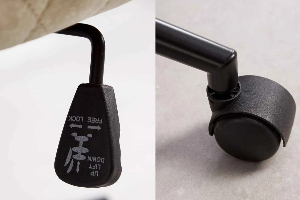 Design irodai szék Natasha pezsgő bársony