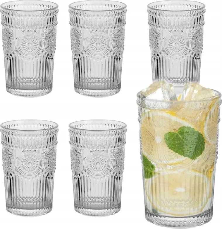 Italos Pohár 340 ML Magas 6 Db-os Long Drink Szett