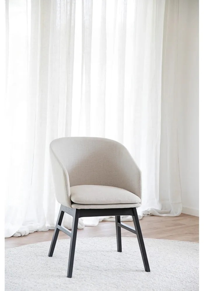 Bézs kárpitozott étkezőfotel szett 2 db-os Windham – Rowico