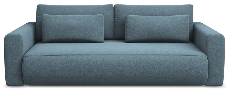 Világoskék kinyitható-tárolóhelyes kanapé 238 cm Kapua – Makamii