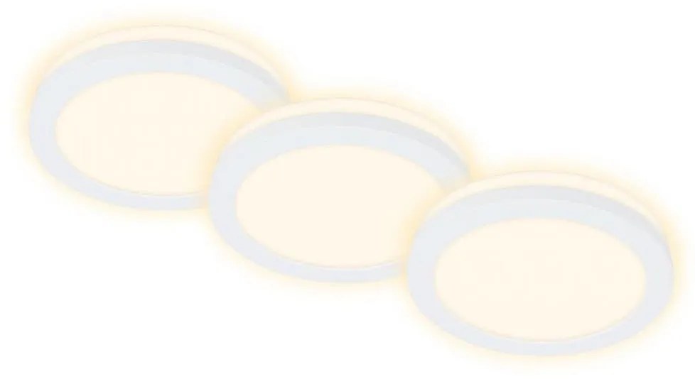 Briloner 7055-036 - KÉSZLET 3x LED Fürdőszobai beépíthető lámpa LED/3W/230V IP44