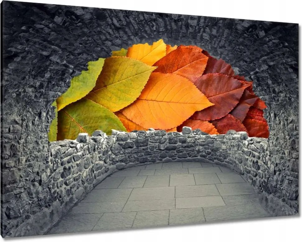 Vászonkép 90x60 Őszi színes levelek Levelek az ősz színeiben