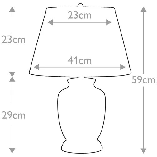 Elstead MORRIS-TL-SMALL - Asztali lámpa MORRIS 1xE27/60W/230V