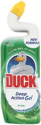 WC-tisztítógél, antibakteriális, 750 ml, DUCK Deep Action Gel, fenyő illat (UJ1013)