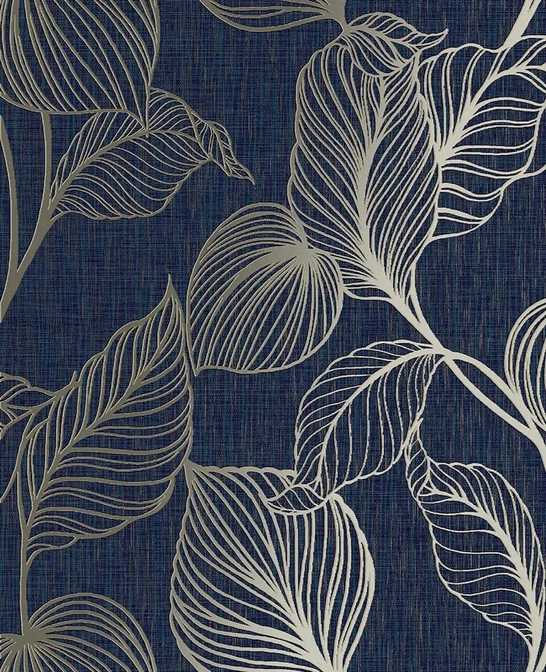 Vinyl tapéta flizelin levélben, sötétkék