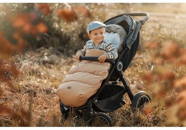 PETITE&amp;MARS - Baba bundazsák 4 az 1-ben COMFY Elegant Caramel/Beige barna