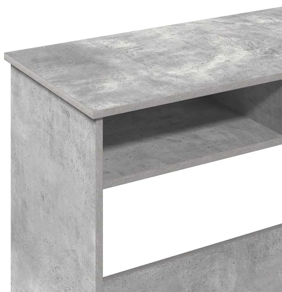 vidaXL betonszürke forgácslap íróasztal 80 x 40 x 75 cm