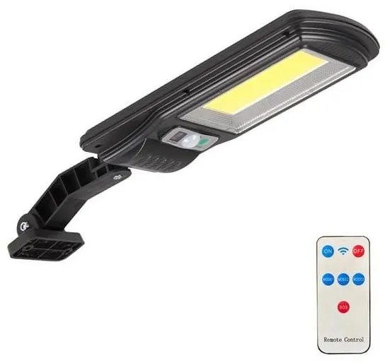 LED Napelemes utcai lámpa érzékelővel LED/2,5W/5V IP44 + távirányító