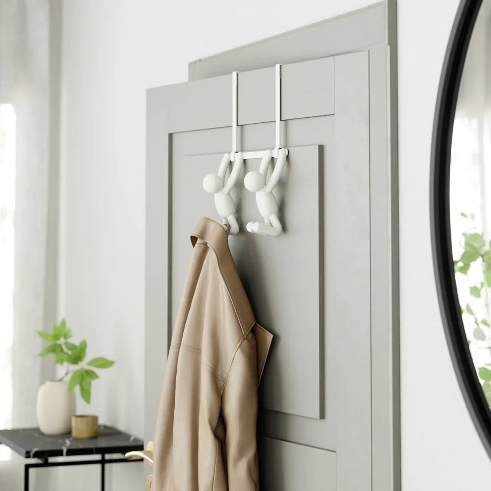 Fehér műanyag ajtófogas 22 cm Buddy – Umbra