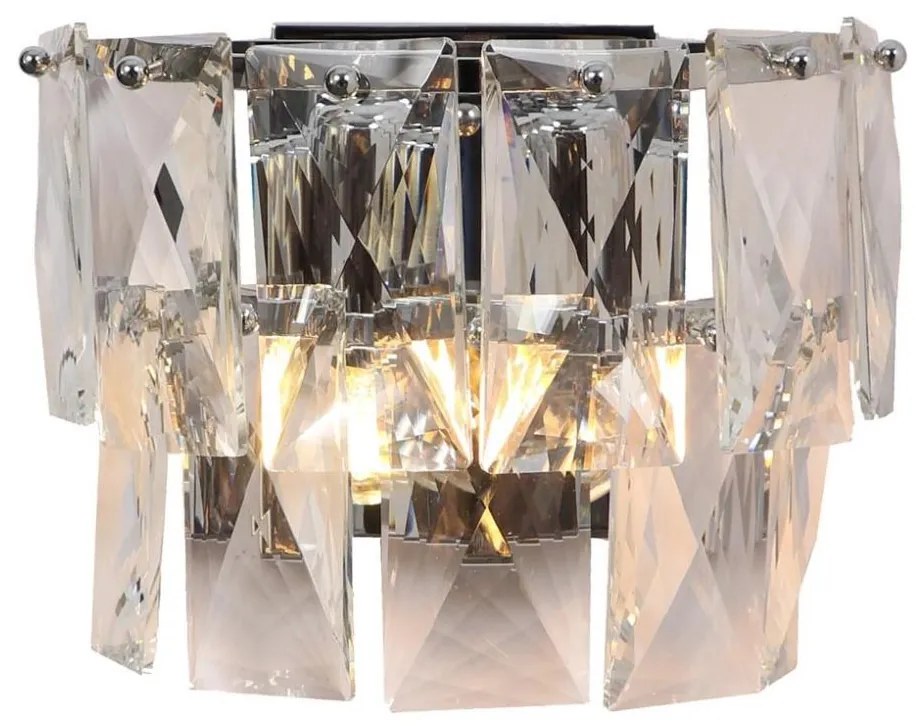 Fali kristály lámpa CHELSEA 2xE14/40W/230V króm