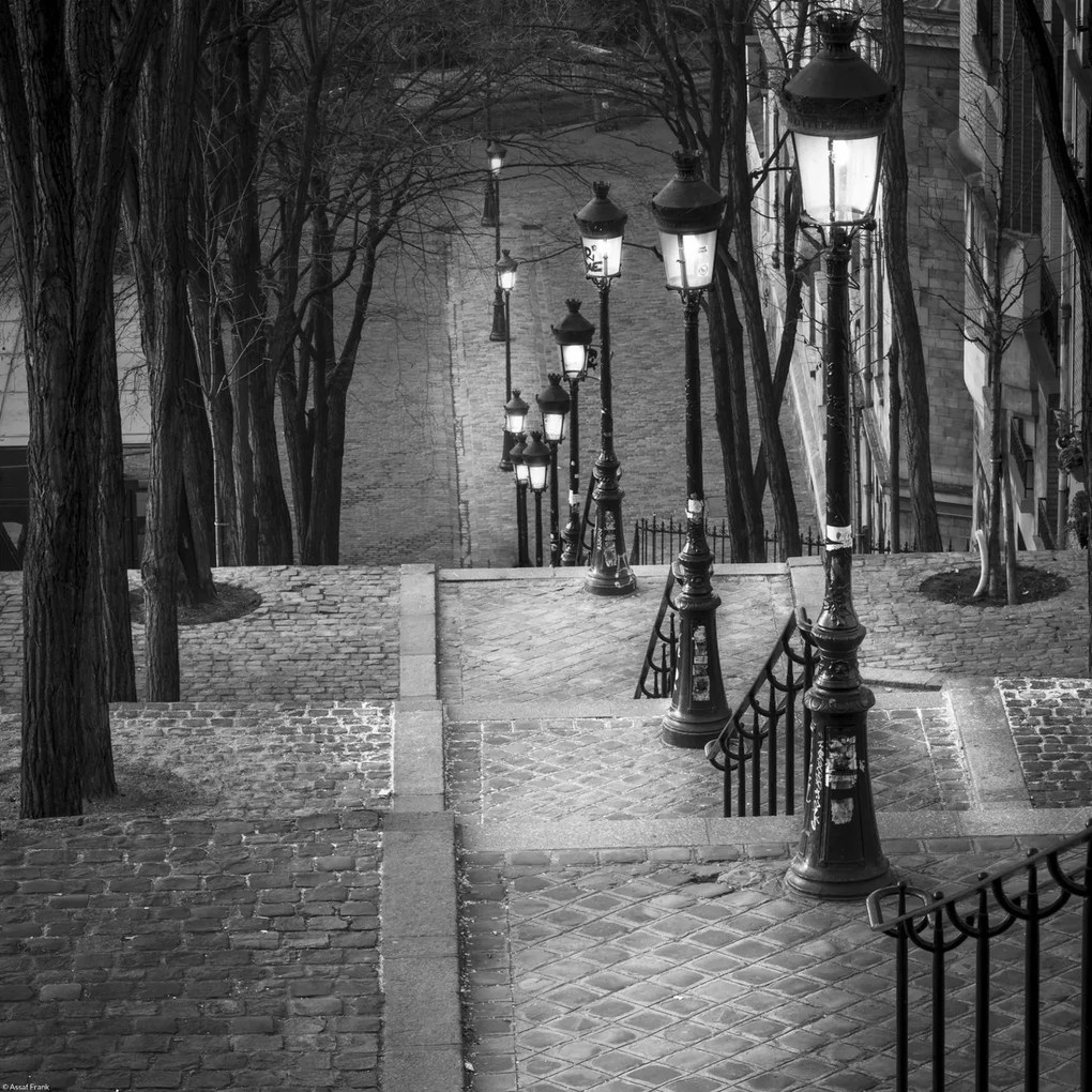 Poszter 40x40cm Csendes este a Montmartre-on, Assaf Frank