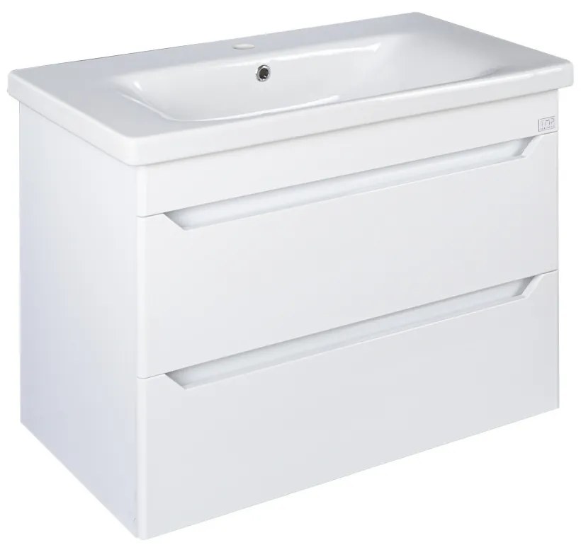 TMP SHARP 65 fali fürdőszobabútor - Sanovit SOFT - 13065 mosdóval - 65 x 45,5 cm
